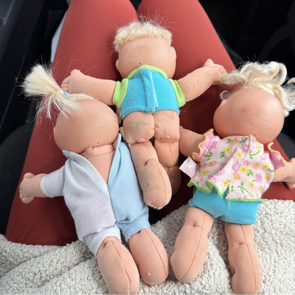 Cabbage Patch Kids Vintage Dolls Baby Toys CPK Kid 1995 Mattel Lot Of 3 Doll Toy - Picture 2 of 5